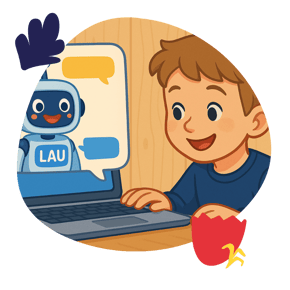 lezen met lau - caertoon 3