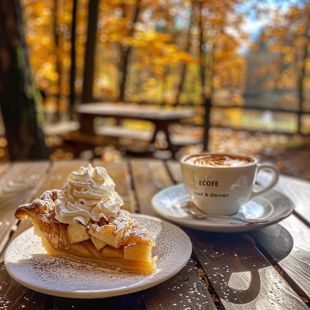 appeltaart en koffie