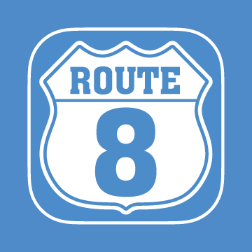 route 8 logo